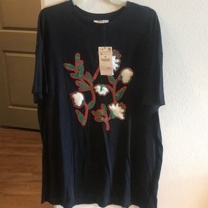 Zara t-shirt dress size M